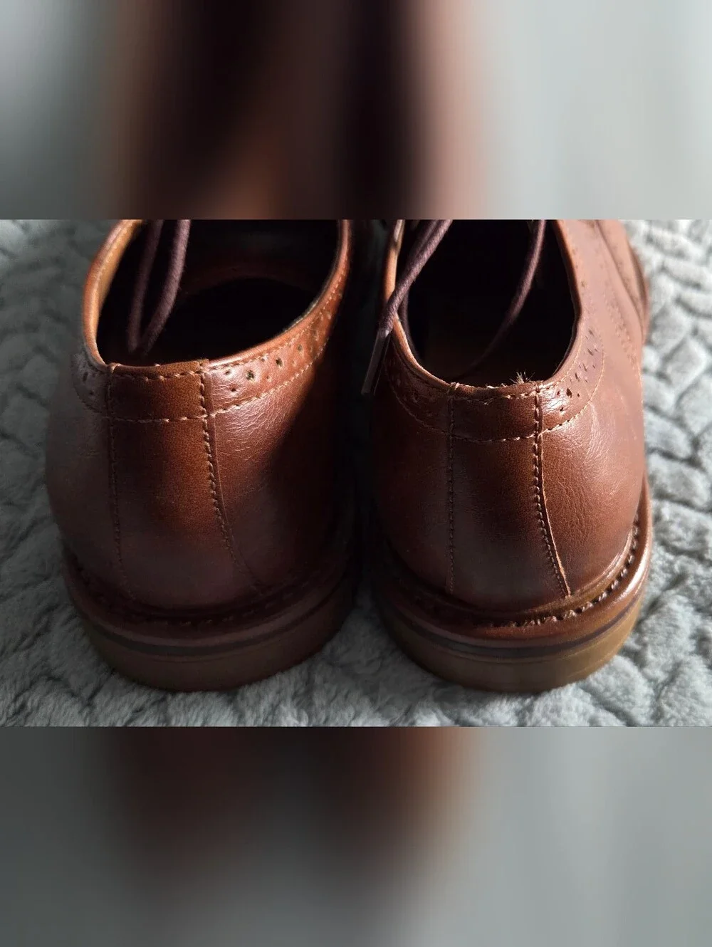 Men's Brown Wingtip Dress Shoes - Merona